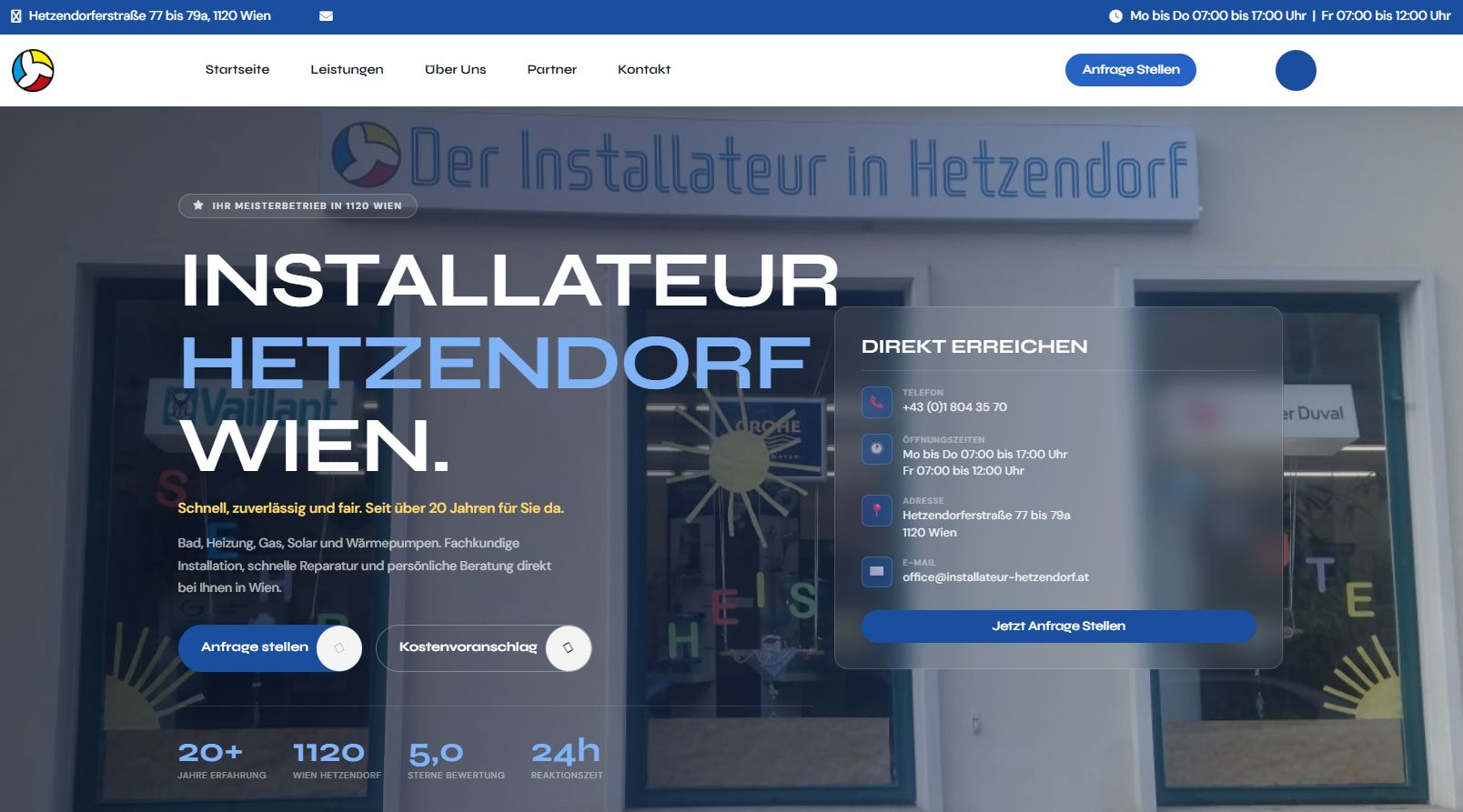 Installateur Hetzendorf Wien